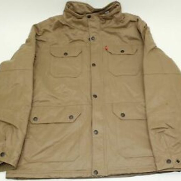 NEW* Levi's Men's Military Field Jacket k haki - Picture 3 of 4